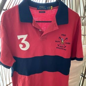 Red men’s Ralph Lauren polo